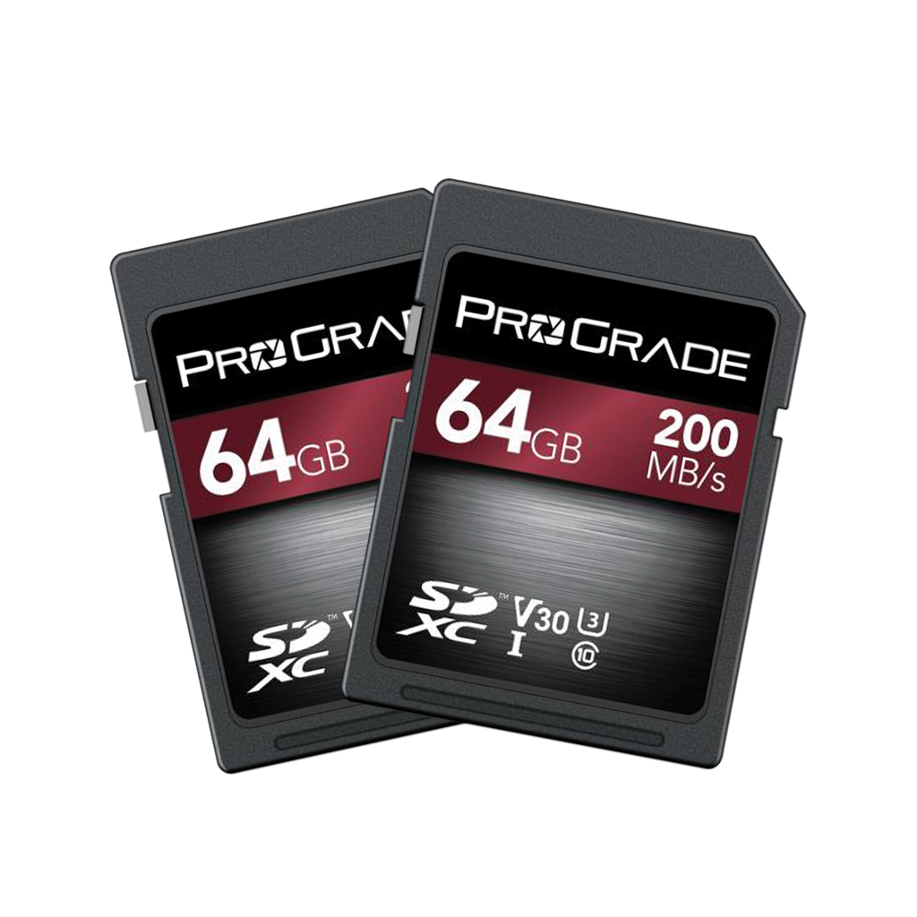 ProGrade Digital 64GB SDXC UHS-1 V30 Memory Card 2 Pack