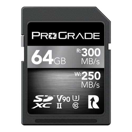 ProGrade Digital SDXC UHS-II V90 Memory Card 64GB