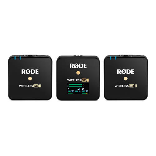 RODE Wireless GO II 2-Person Compact Digital Wireless Microphone System/Recorder (2.4 GHz, Black)