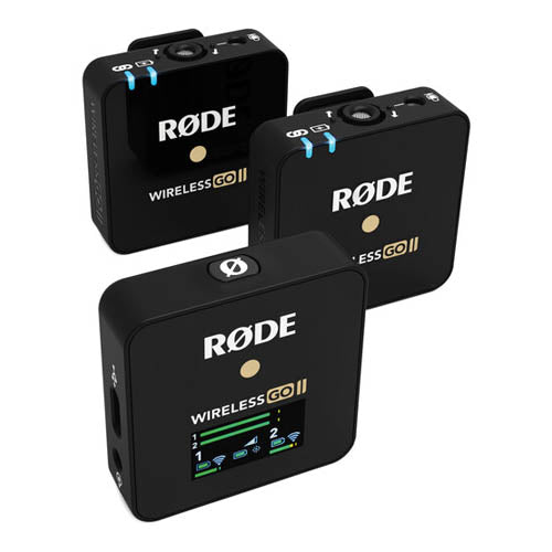 RODE Wireless GO II 2-Person Compact Digital Wireless Microphone System/Recorder (2.4 GHz, Black)