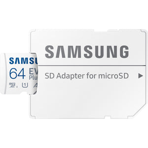 Samsung EVO Plus 64GB microSDXC A2 V30 4K UHD UHS-I Memory Card