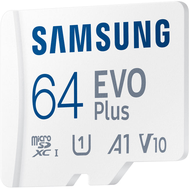 Samsung EVO Plus 64GB microSDXC A2 V30 4K UHD UHS-I Memory Card