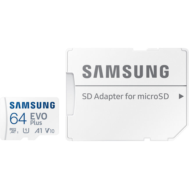 Samsung EVO Plus 64GB microSDXC A2 V30 4K UHD UHS-I Memory Card