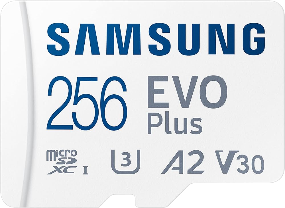 Samsung EVO Plus 256GB microSDXC A2 V30 4K UHD UHS-I Memory Card