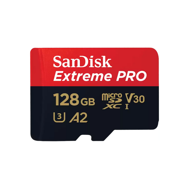 SanDisk Extreme PRO 128GB UHS-I V30 A2 microSDXC card