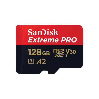 SanDisk Extreme PRO 128GB UHS-I V30 A2 microSDXC card