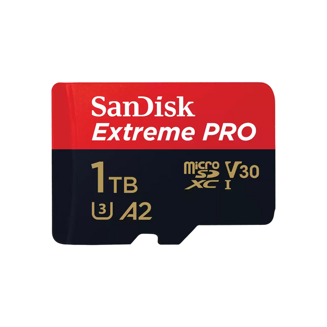 SanDisk Extreme PRO 1TB UHS-I V30 A2 microSDXC card