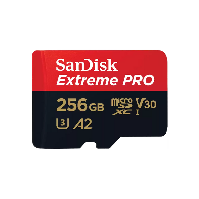 SanDisk Extreme PRO 256GB UHS-I V30 A2 microSDXC card