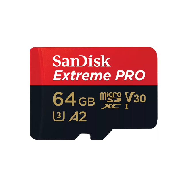 SanDisk Extreme PRO 64GB UHS-I V30 A2 microSDXC card