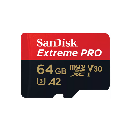 SanDisk Extreme PRO 64GB UHS-I V30 A2 microSDXC card