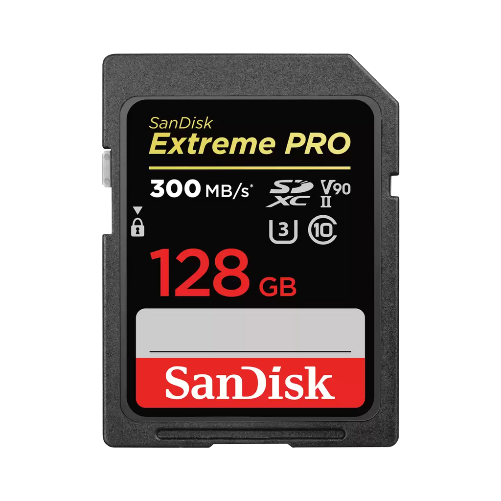 SanDisk Extreme PRO 128GB UHS-II U3 4K V90 SDXC Card