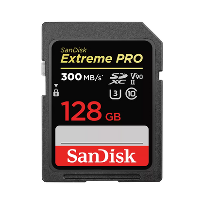 SanDisk Extreme PRO 128GB UHS-II U3 4K V90 SDXC Card
