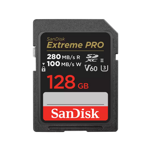 SanDisk Extreme PRO 128GB UHS-II V60 SDXC Card