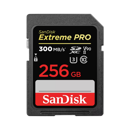 SanDisk Extreme PRO 256GB UHS-II U3 4K V90 SDXC Card