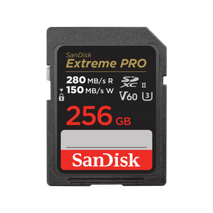 SanDisk Extreme PRO 256GB UHS-II V60 SDXC Card