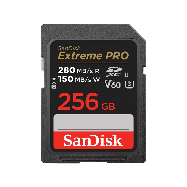 SanDisk Extreme PRO 256GB UHS-II V60 SDXC Card