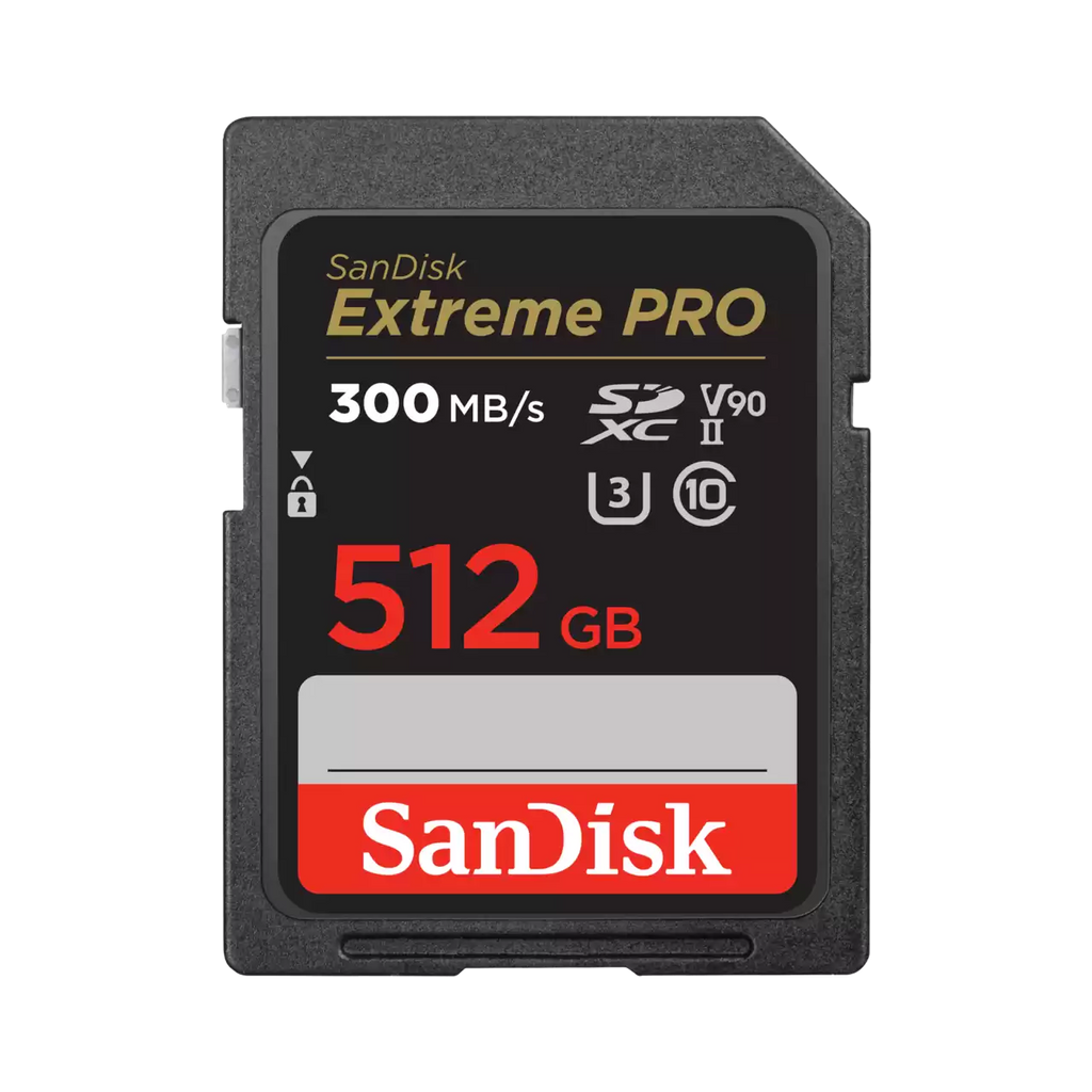 SanDisk Extreme PRO 512GB UHS-II U3 4K V90 SDXC Card