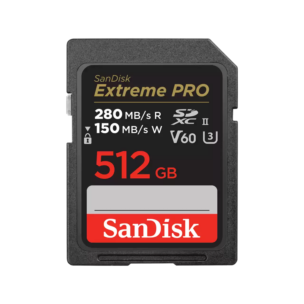 SanDisk Extreme PRO 512GB UHS-II V60 SDXC Card