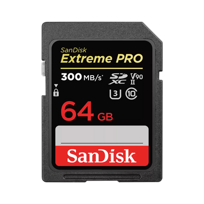 SanDisk Extreme PRO 64GB UHS-II U3 4K V90 SDXC Card