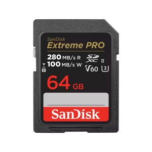 SanDisk Extreme PRO 64GB UHS-II V60 SDXC Card