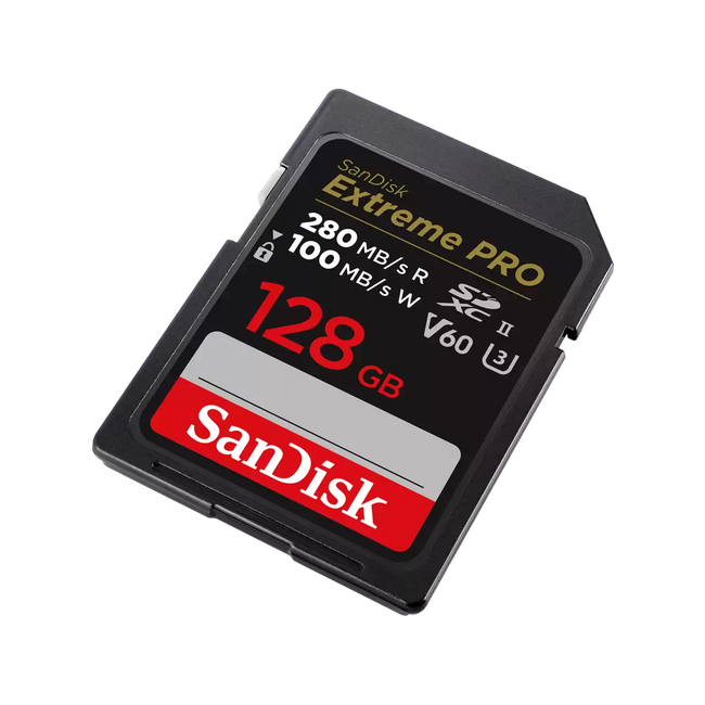 SanDisk Extreme PRO 128GB UHS-II V60 SDXC Card