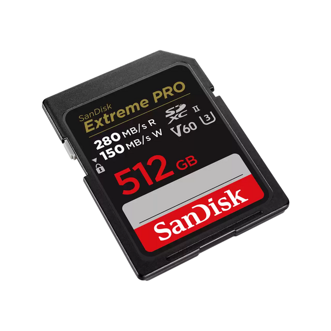 SanDisk Extreme PRO 512GB UHS-II V60 SDXC Card