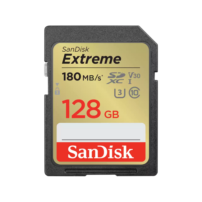 Sandisk Extreme 128GB UHS-I Card V30 SDXC Card