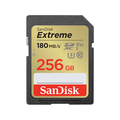 Sandisk Extreme 256GB UHS-I Card V30 SDXC Card