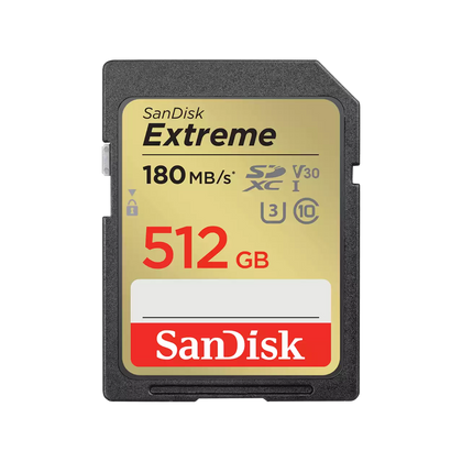 Sandisk Extreme 512GB UHS-I Card V30 SDXC Card