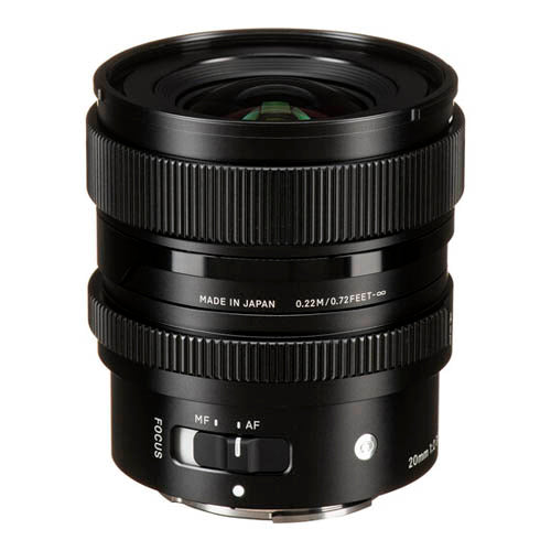 Sigma 20mm f/2 DG DN Contemporary Lens for Sony E