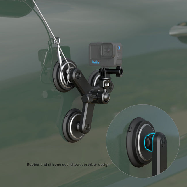SmallRig Triple Magnetic Suction Cup Mounting Support Set for Action Cameras