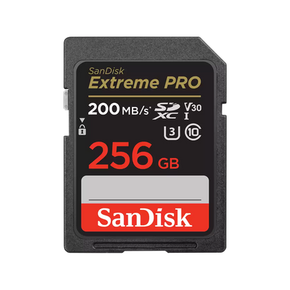 Sandisk Extreme PRO 256GB UHS-I Card V30 SDXC Card