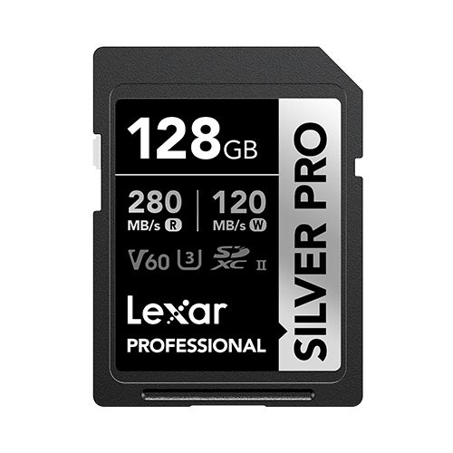 Lexar Professional 128GB SILVER PRO SDXC UHS-II Card