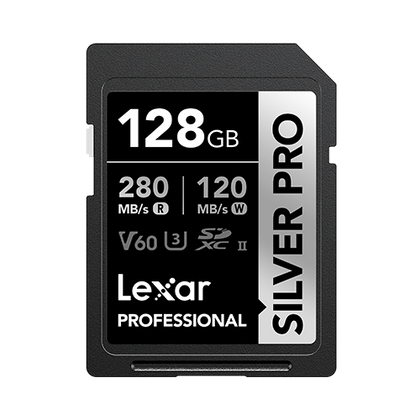 Lexar Professional 128GB SILVER PRO SDXC UHS-II Card