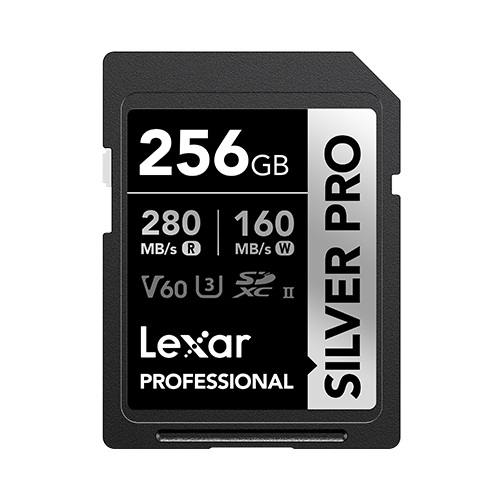 Lexar Professional 256GB SILVER PRO SDXC UHS-II Card