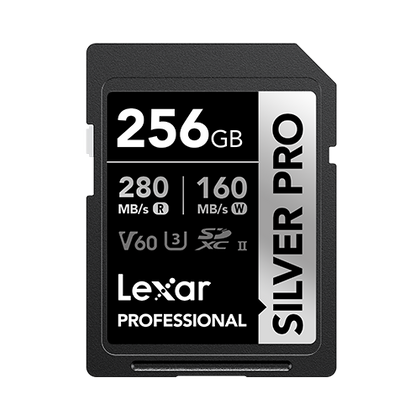 Lexar Professional 256GB SILVER PRO SDXC UHS-II Card