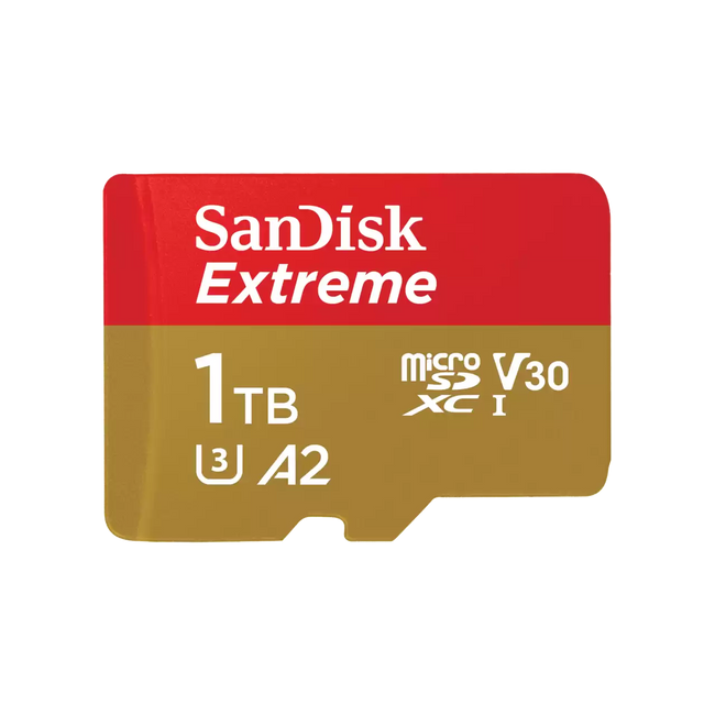 SanDisk Extreme 1TB UHS-I V30 A2 microSDXC card