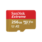 SanDisk Extreme 256GB UHS-I V30 A2 microSDXC card