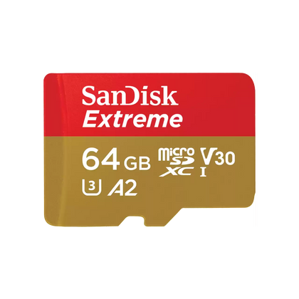 SanDisk Extreme 64GB UHS-I V30 A2 microSDXC card