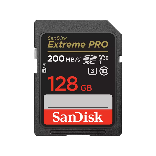 Sandisk Extreme PRO 128GB UHS-I Card V30 SDXC Card