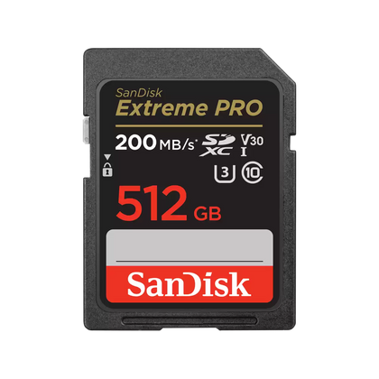 Sandisk Extreme Pro 512GB SDXC UHS-I Card
