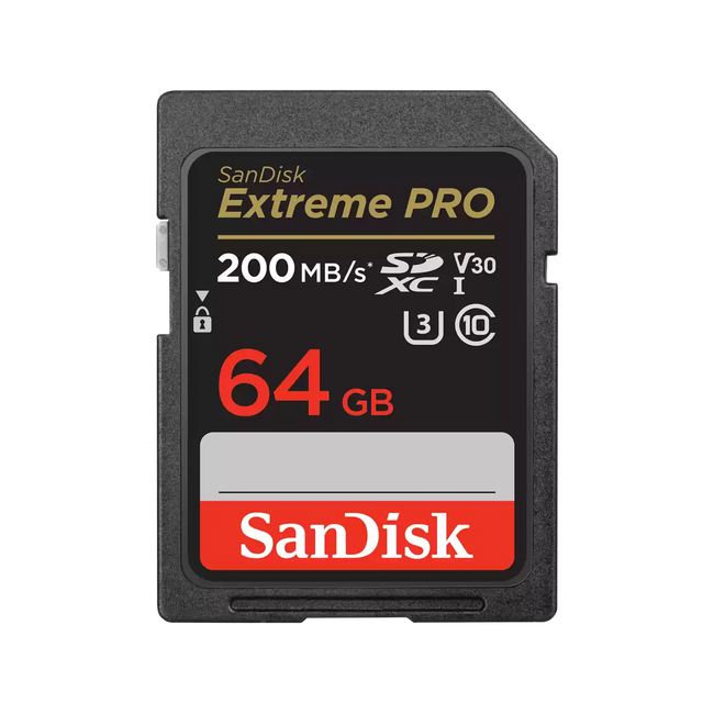 Sandisk Extreme PRO 64GB UHS-I Card V30 SDXC Card
